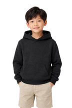 Milltex Sportswear 517, Youth Unisex Hoodie | Midweight Cotton Blend Pullover Sweatshirt, Charcol Heather
