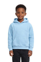 Milltex Sportswear 517, Youth Unisex Hoodie | Midweight Cotton Blend Pullover Sweatshirt, light blue