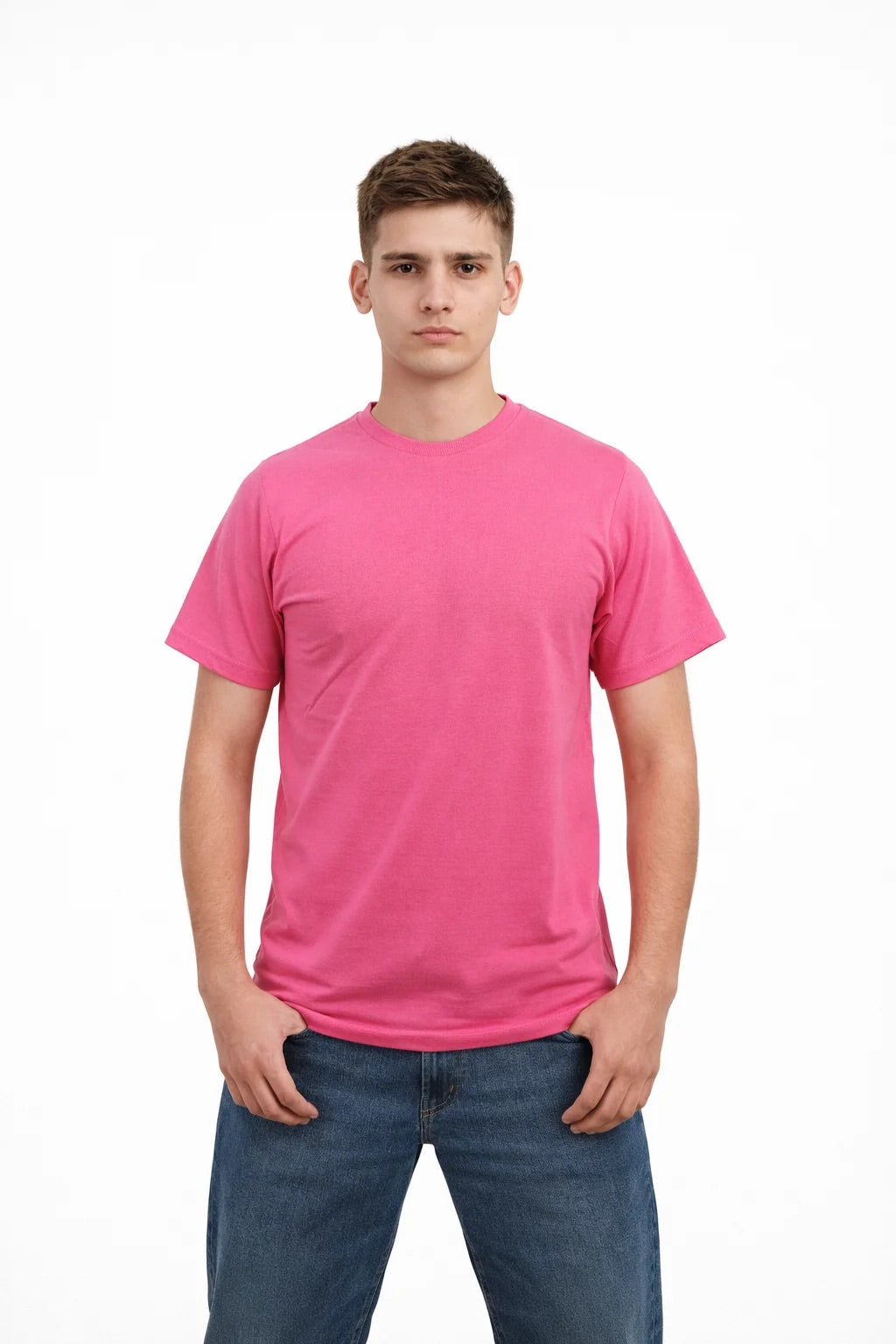 Milltex Sportswear 200, Unisex Fashion T-shirt | Ultra Soft Premium Crew Neck Tee, Heliconia