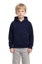 Milltex Sportswear 517, Youth Unisex Hoodie | Midweight Cotton Blend Pullover Sweatshirt, Navy