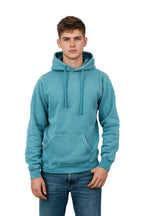 Milltex Sportswear 617, — Adult Unisex Midweight Vintage Fleece Hoodie, Jade Sea Blue