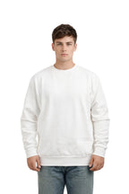 Milltex Sportswear 903, Style Mid Weight Crewneck Sweatshirt, White
