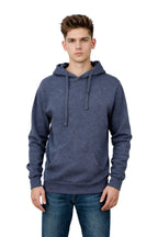 Milltex Sportswear 617, — Adult Unisex Midweight Vintage Fleece Hoodie, Indigo Blue