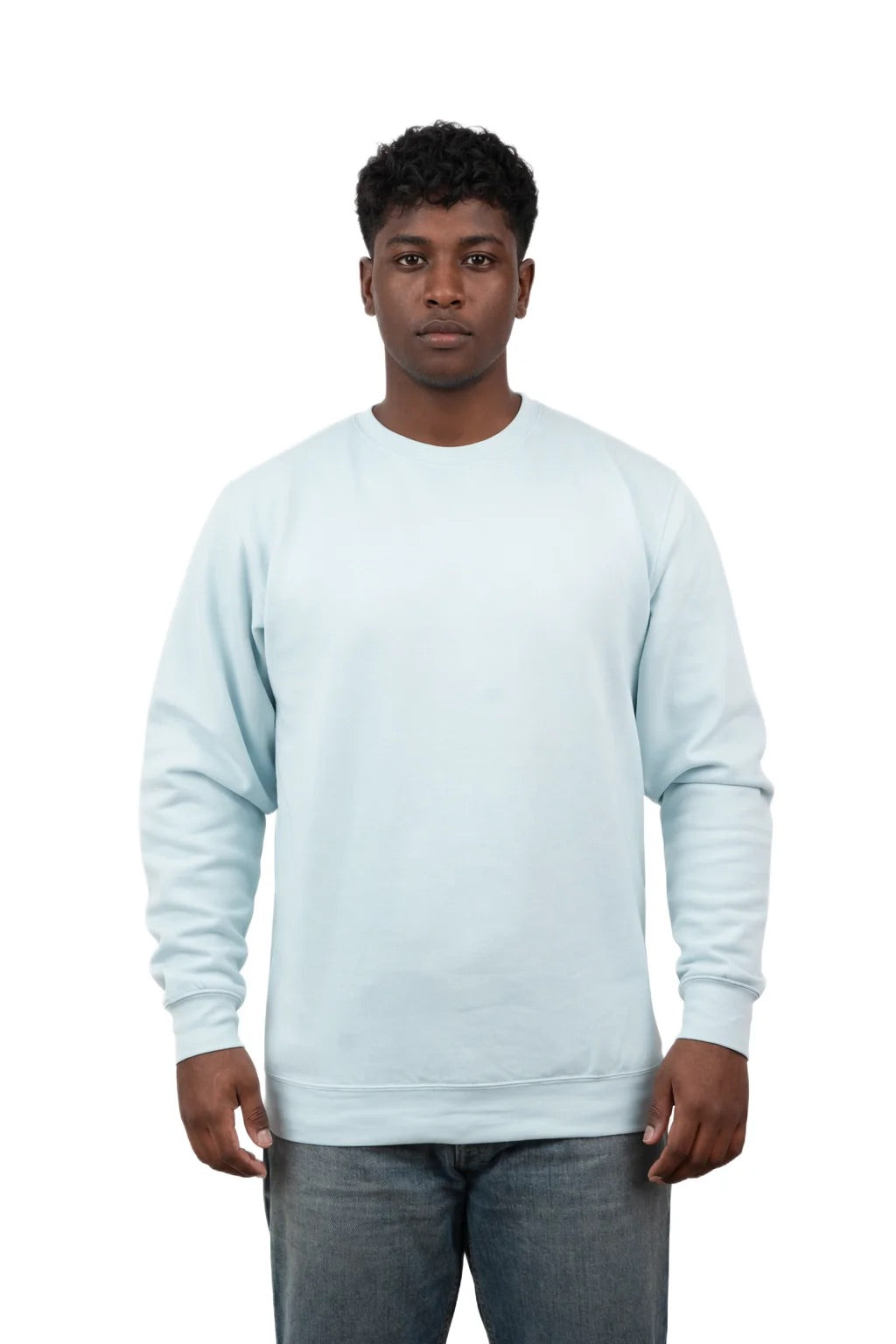 Milltex Sportswear 903, Style Mid Weight Crewneck Sweatshirt, light blue