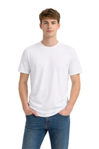 Milltex Sportswear 300, Cotton T-shirt For Men & Women | Lightweight Soft Crewneck Tee, White