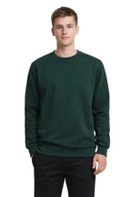 Milltex Sportswear 303, Unisex Midweight Crewneck Fleece Sweatshirt, Forest