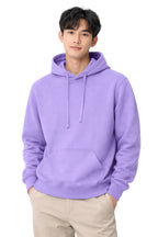 Milltex Sportswear 417, Adult Unisex Heavyweight Plain Hoodie, Violet Purple