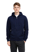 Milltex Sportswear 750, Adult Unisex Mid Weight Classic Zipper Hoodie, Navy