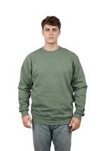 Milltex Sportswear 903, Style Mid Weight Crewneck Sweatshirt, Green Heather