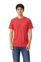 Milltex Sportswear 300, Cotton T-shirt For Men & Women | Lightweight Soft Crewneck Tee, Red Heather
