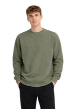Milltex Sportswear 403, Unisex Heavyweight Crewneck Sweatshirt, Moss Green