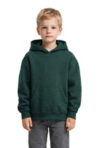 Milltex Sportswear 517, Youth Unisex Hoodie | Midweight Cotton Blend Pullover Sweatshirt, Forest