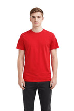 Milltex Sportswear 300, Cotton T-shirt For Men & Women | Lightweight Soft Crewneck Tee, Red
