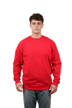 Milltex Sportswear 903, Style Mid Weight Crewneck Sweatshirt, Red