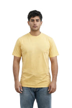 Milltex Sportswear 400, Unisex Mid Weight Short Sleeve Pigment Dyed Tee, Mustard Yellow