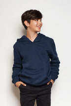 Just Like Hero HERO-2020, Unisex Blank Hoodie, Navy Blue
