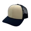 NISSI CAPS GNV-003M, Premium Pro Style 6 Panels Mesh Trucker Cap, Navy Stone