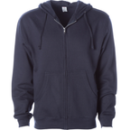 INDEPENDENT SS4500Z-P1, Ss4500z - Midweight Zip Hooded Sweatshirt (colors A-c), Classic Navy
