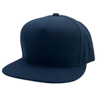 NISSI CAPS GNV-OTS001P5, - 5 Panels High Profile Flat Bill, Navy