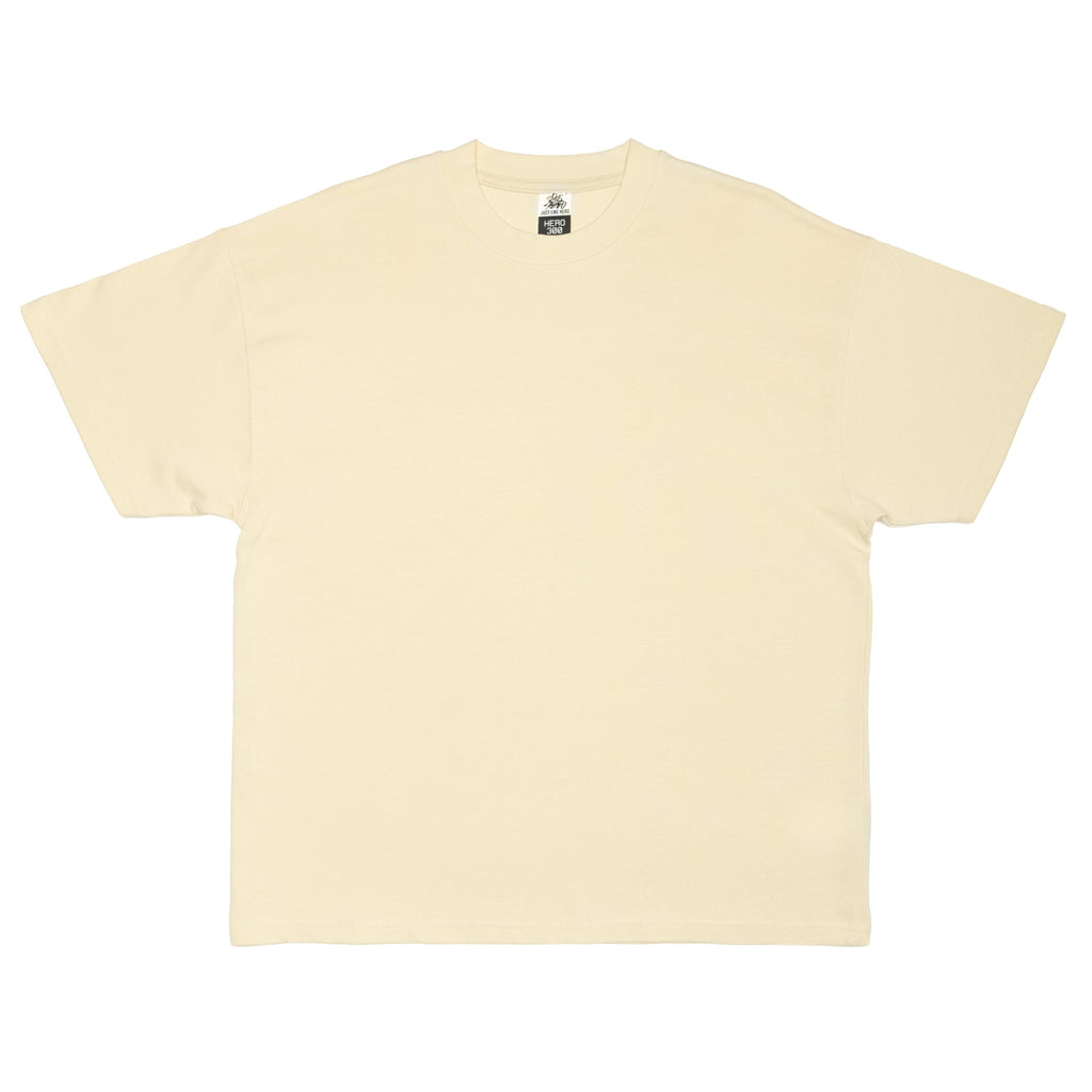 Just Like Hero HERO-300, Unisex Super Heavy Oversized Tee, Ivory