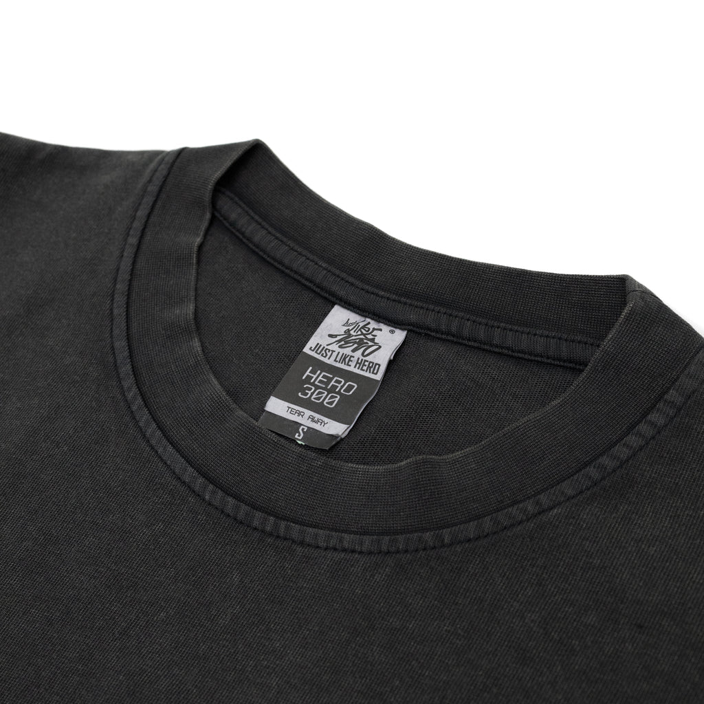 Just Like Hero HERO-300, Unisex Super Heavy Oversized Tee, Acid Black