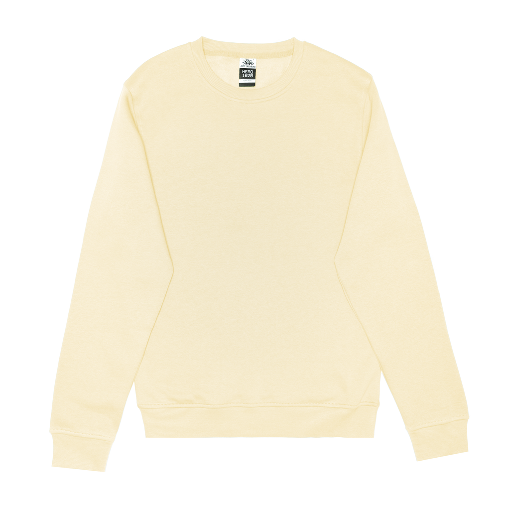 Just Like Hero HERO-1020, Unisex Blank Crewneck Sweatshirt, Ivory