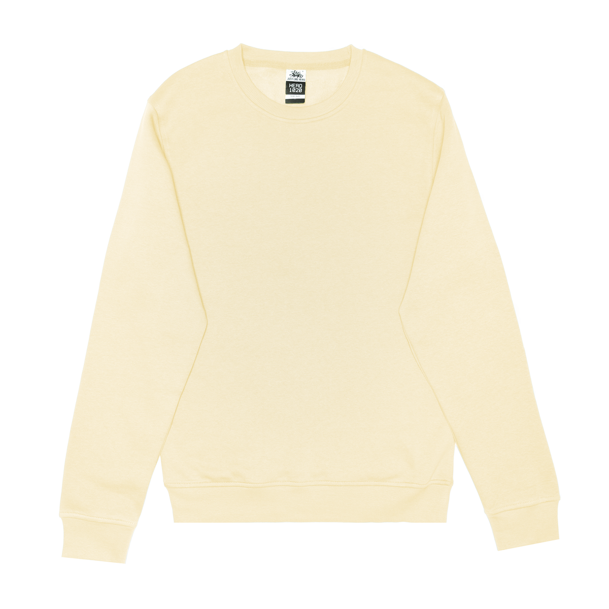 Just Like Hero HERO-1020, Unisex Blank Crewneck Sweatshirt, Ivory