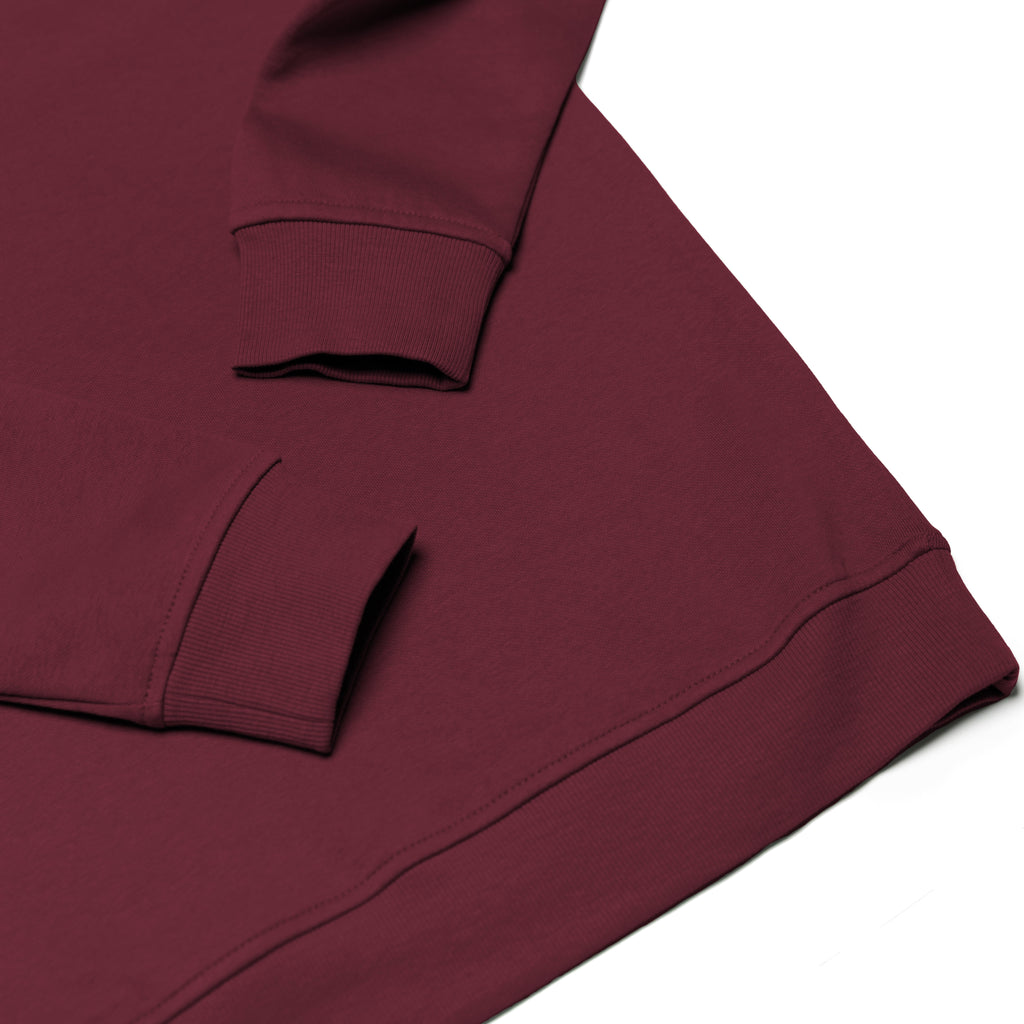 Just Like Hero HERO-1020, Unisex Blank Crewneck Sweatshirt, Maroon
