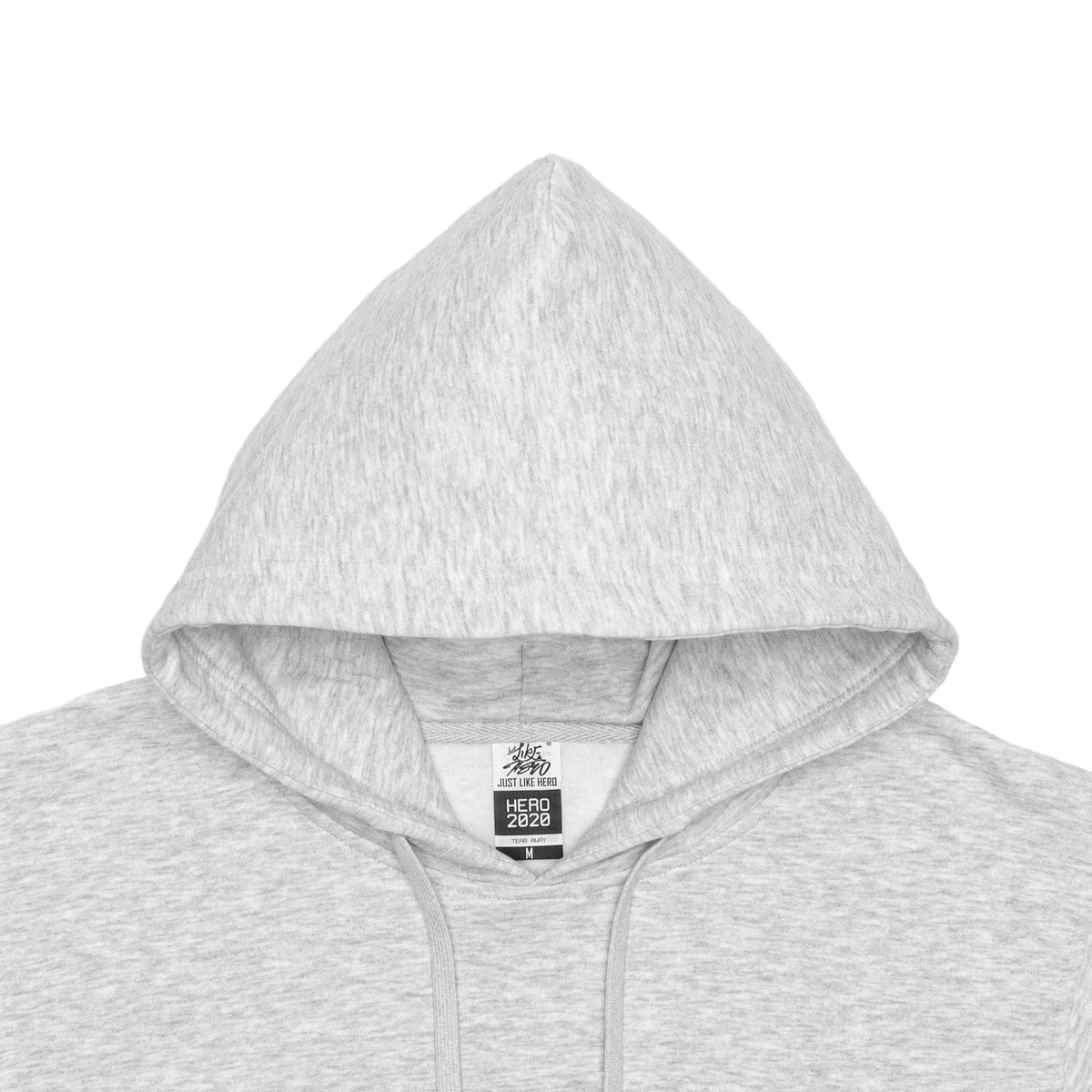 Just Like Hero HERO-2020, Unisex Blank Hoodie, Ash Heather
