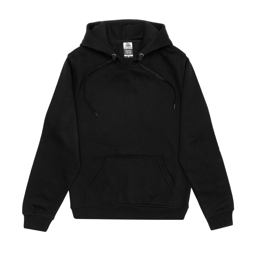 Just Like Hero HERO-2020, Unisex Blank Hoodie, Black