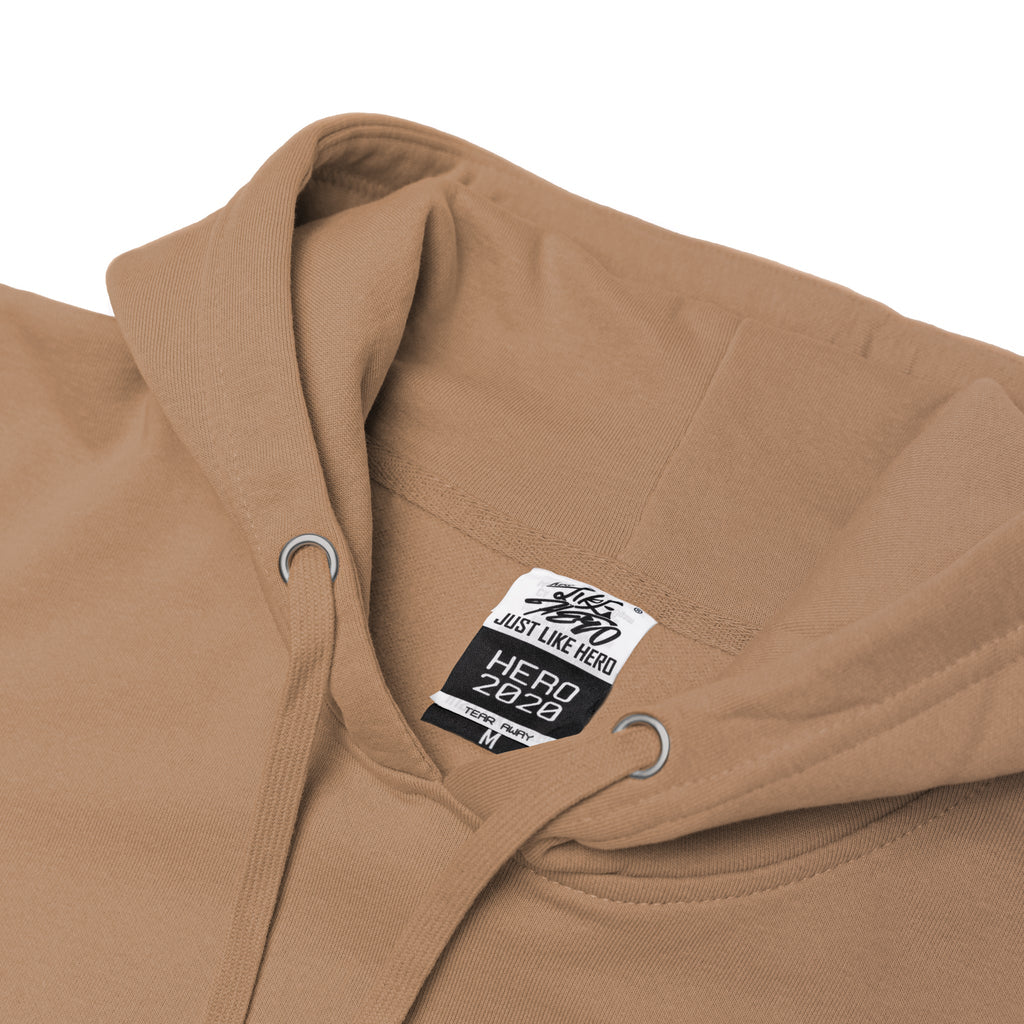 Just Like Hero HERO-2020, Unisex Blank Hoodie, Clay