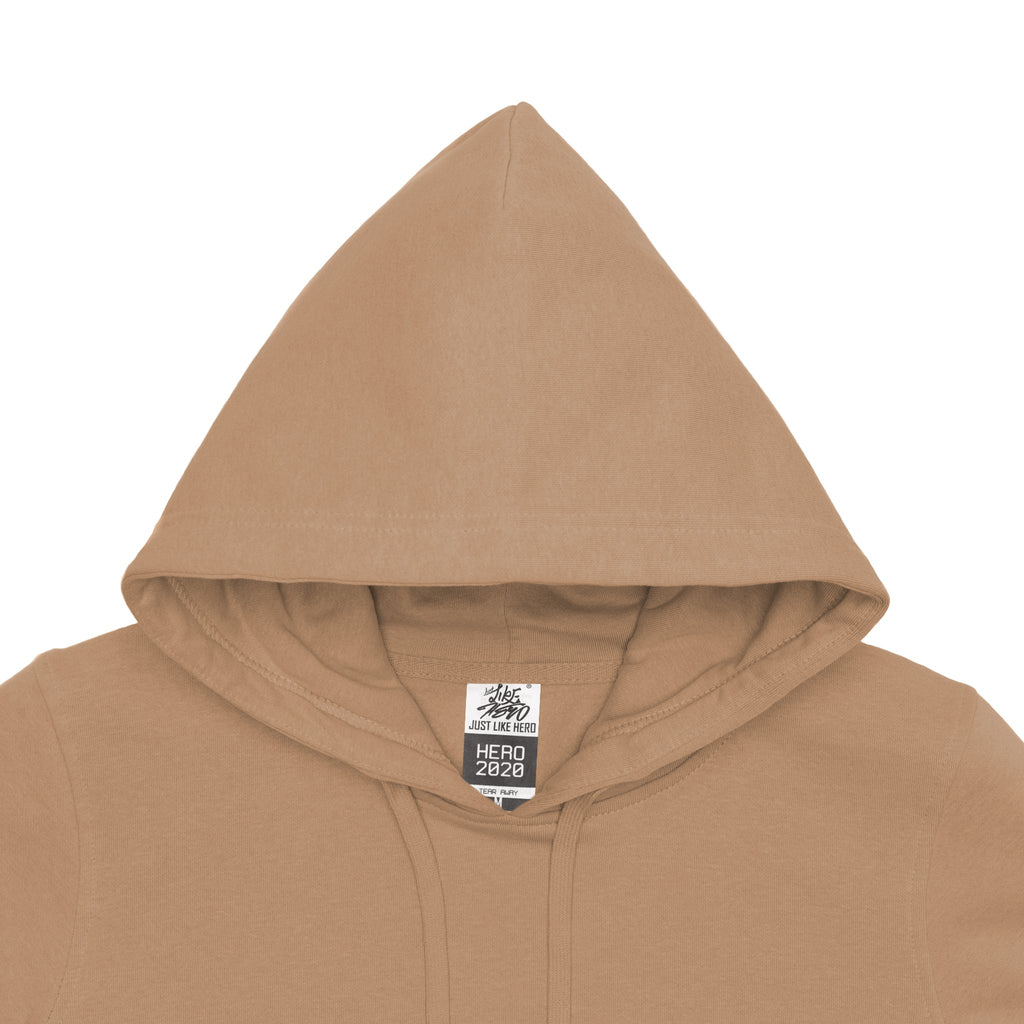 Just Like Hero HERO-2020, Unisex Blank Hoodie, Clay