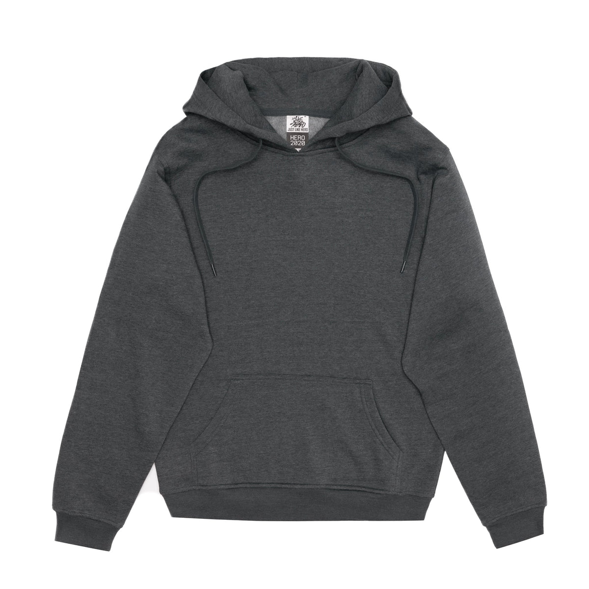 Just Like Hero HERO-2020, Unisex Blank Hoodie, Dark Heather