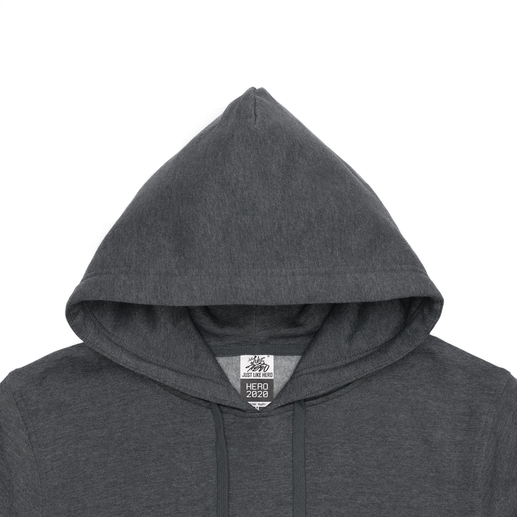 Just Like Hero HERO-2020, Unisex Blank Hoodie, Dark Heather