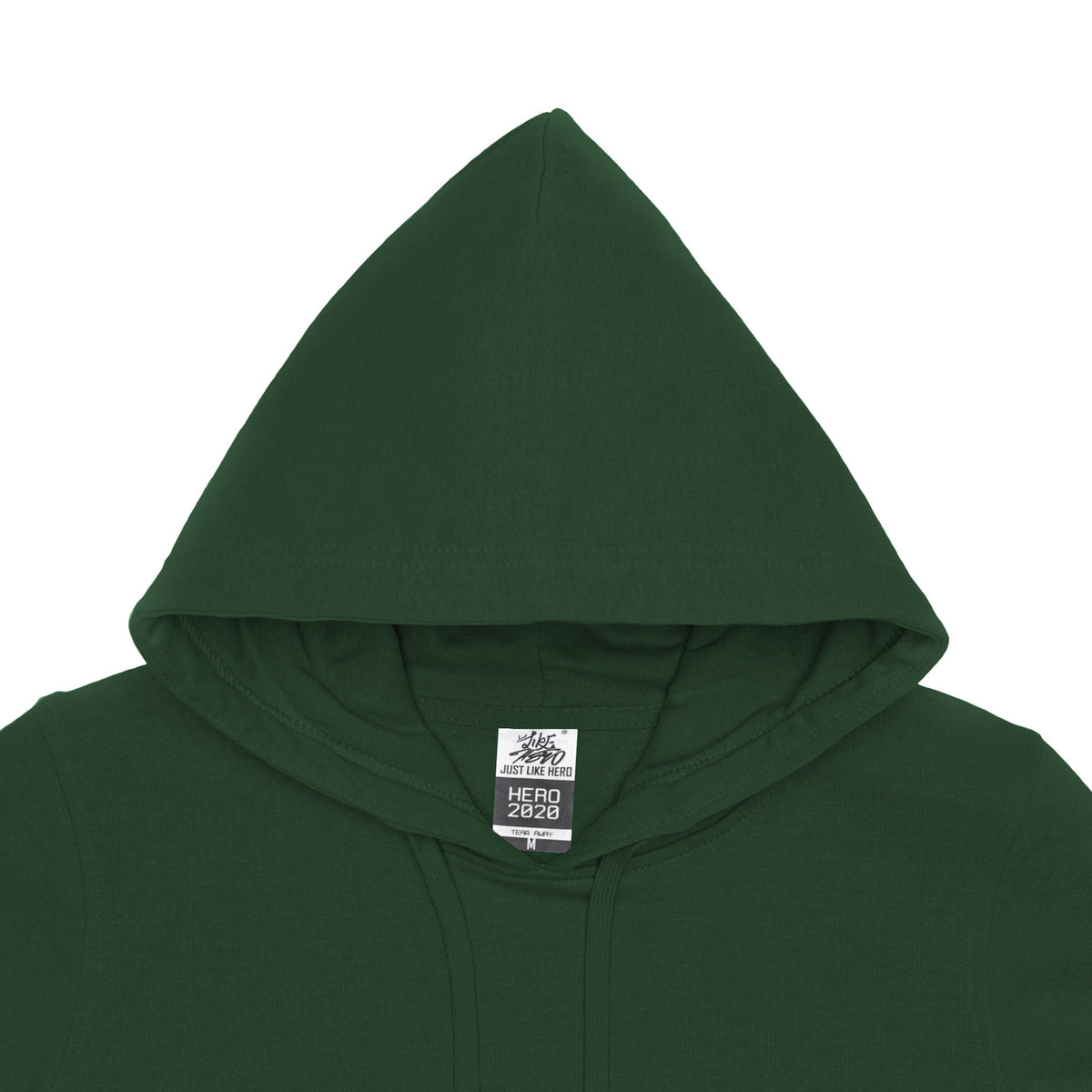 Just Like Hero HERO-2020, Unisex Blank Hoodie, Forest Green