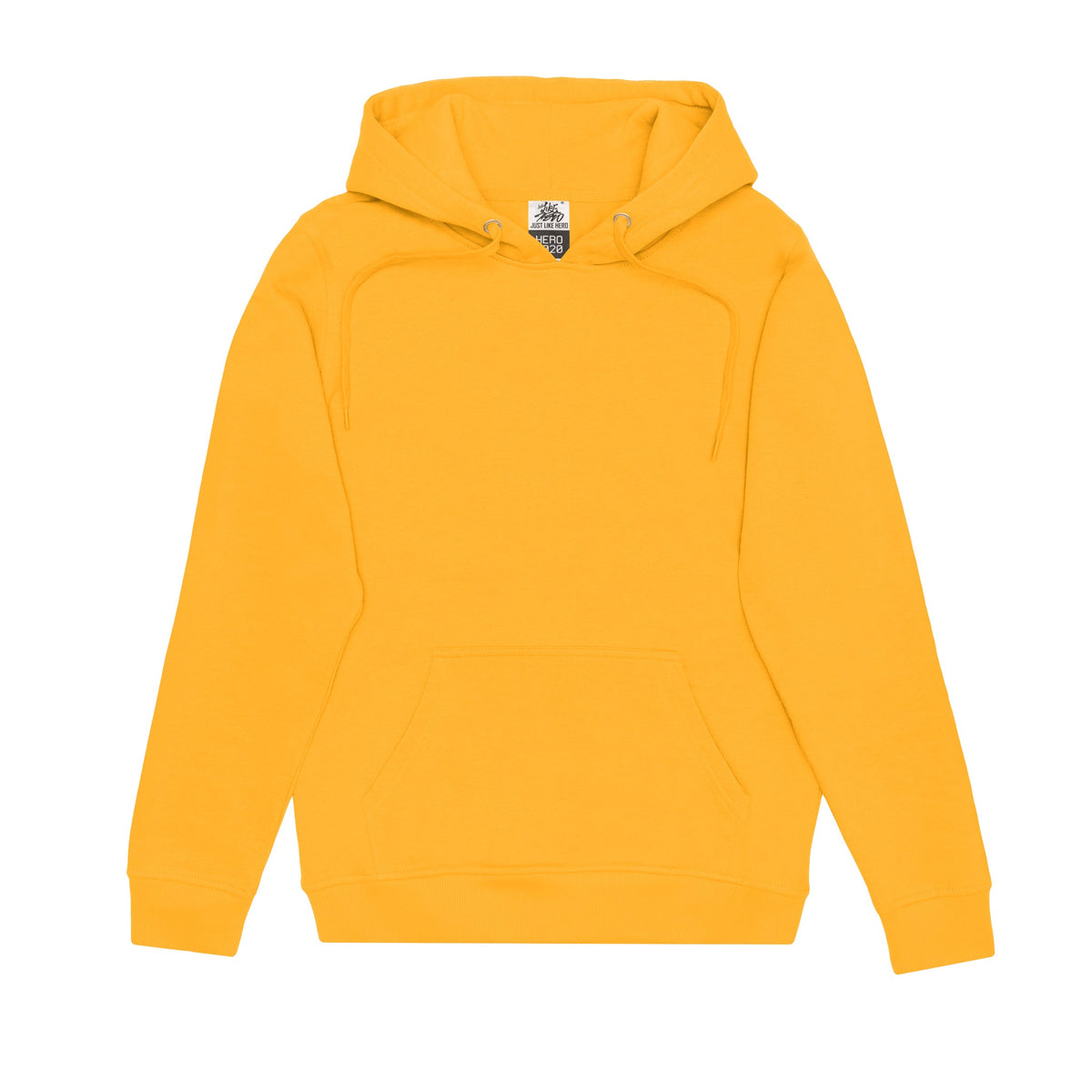 Just Like Hero HERO-2020, Unisex Blank Hoodie, Gold (FINAL SALE)
