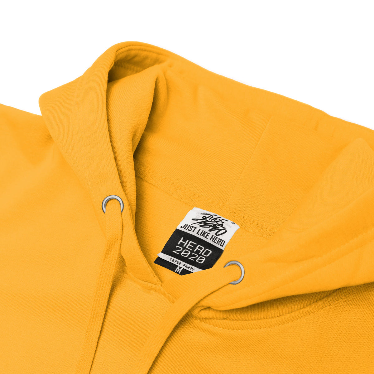 Just Like Hero HERO-2020, Unisex Blank Hoodie, Gold (FINAL SALE)