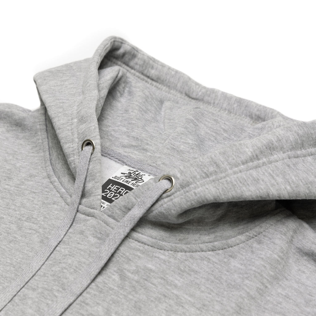Just Like Hero HERO-2020, Unisex Blank Hoodie, Sport Grey