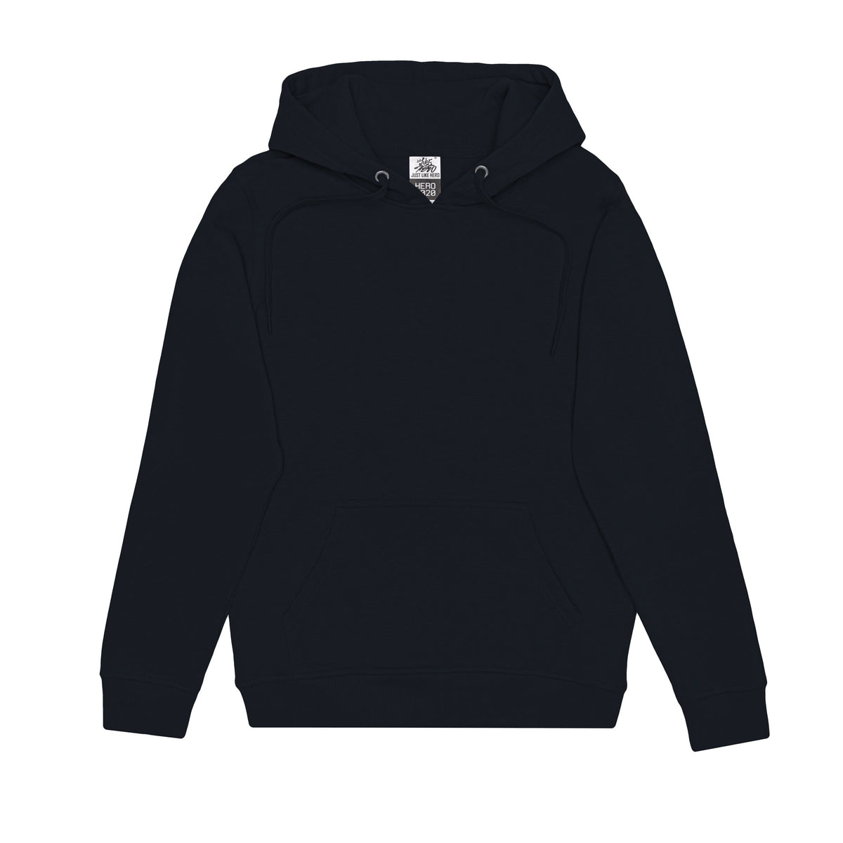 Just Like Hero HERO-2020, Unisex Blank Hoodie, Navy Blue