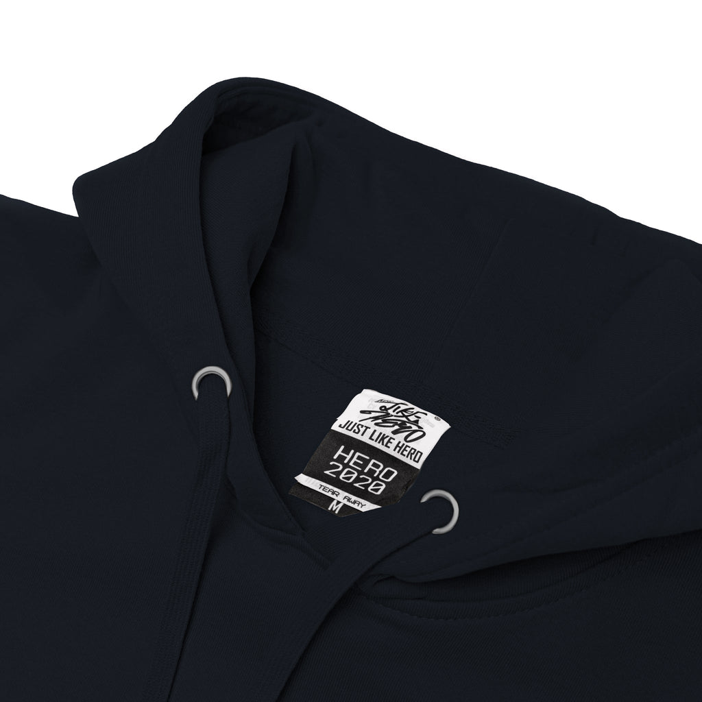 Just Like Hero HERO-2020, Unisex Blank Hoodie, Navy Blue