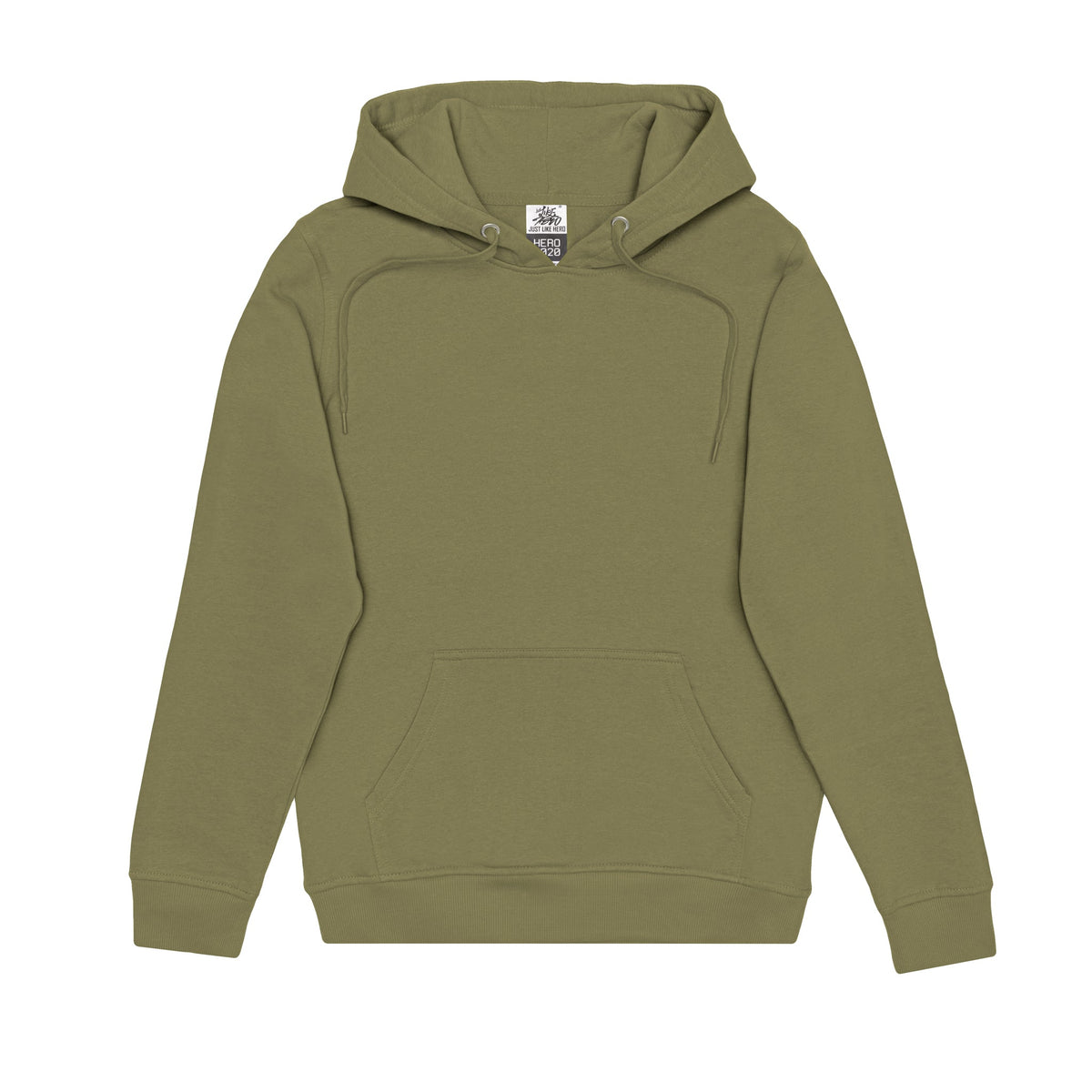 Just Like Hero HERO-2020, Unisex Blank Hoodie, Olive