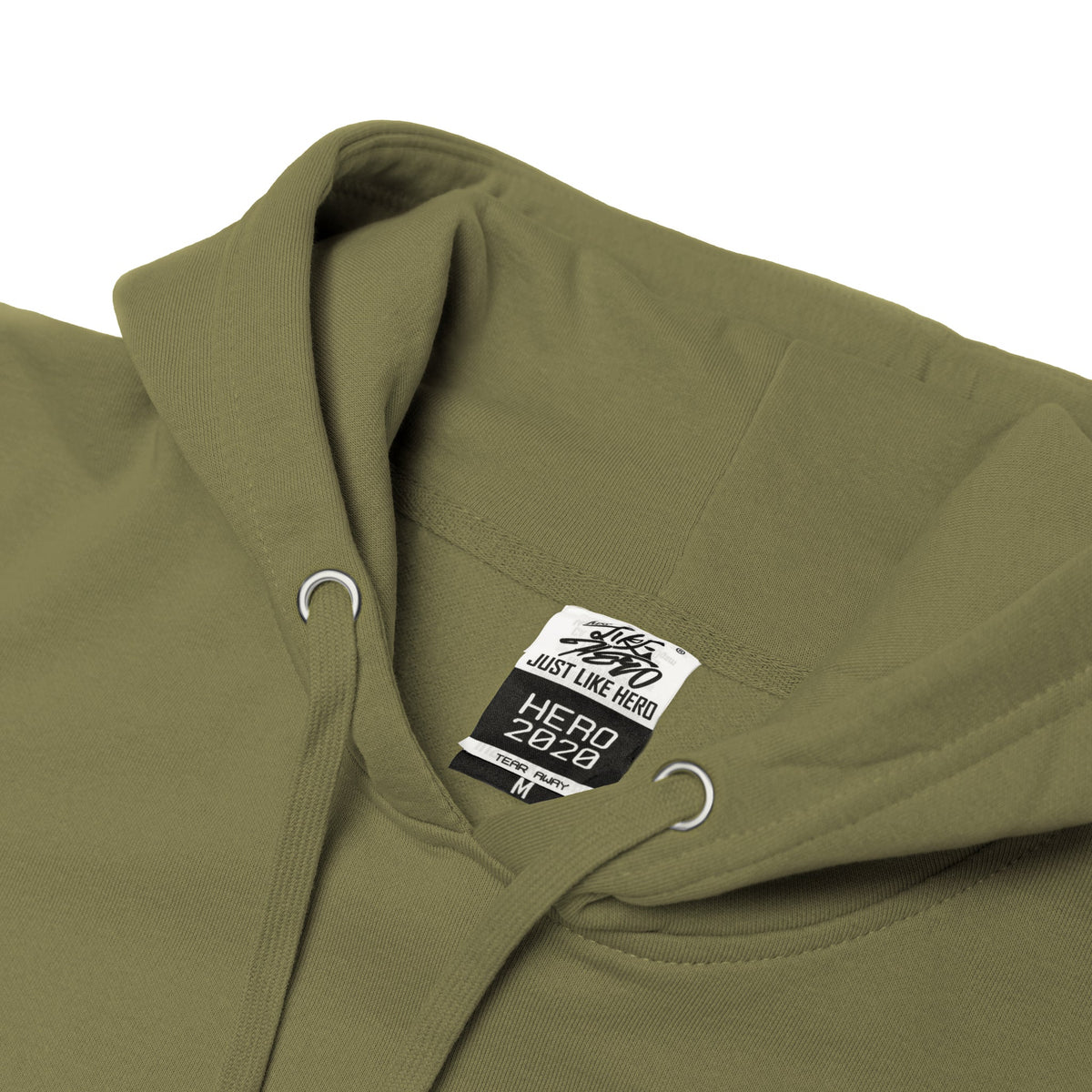 Just Like Hero HERO-2020, Unisex Blank Hoodie, Olive