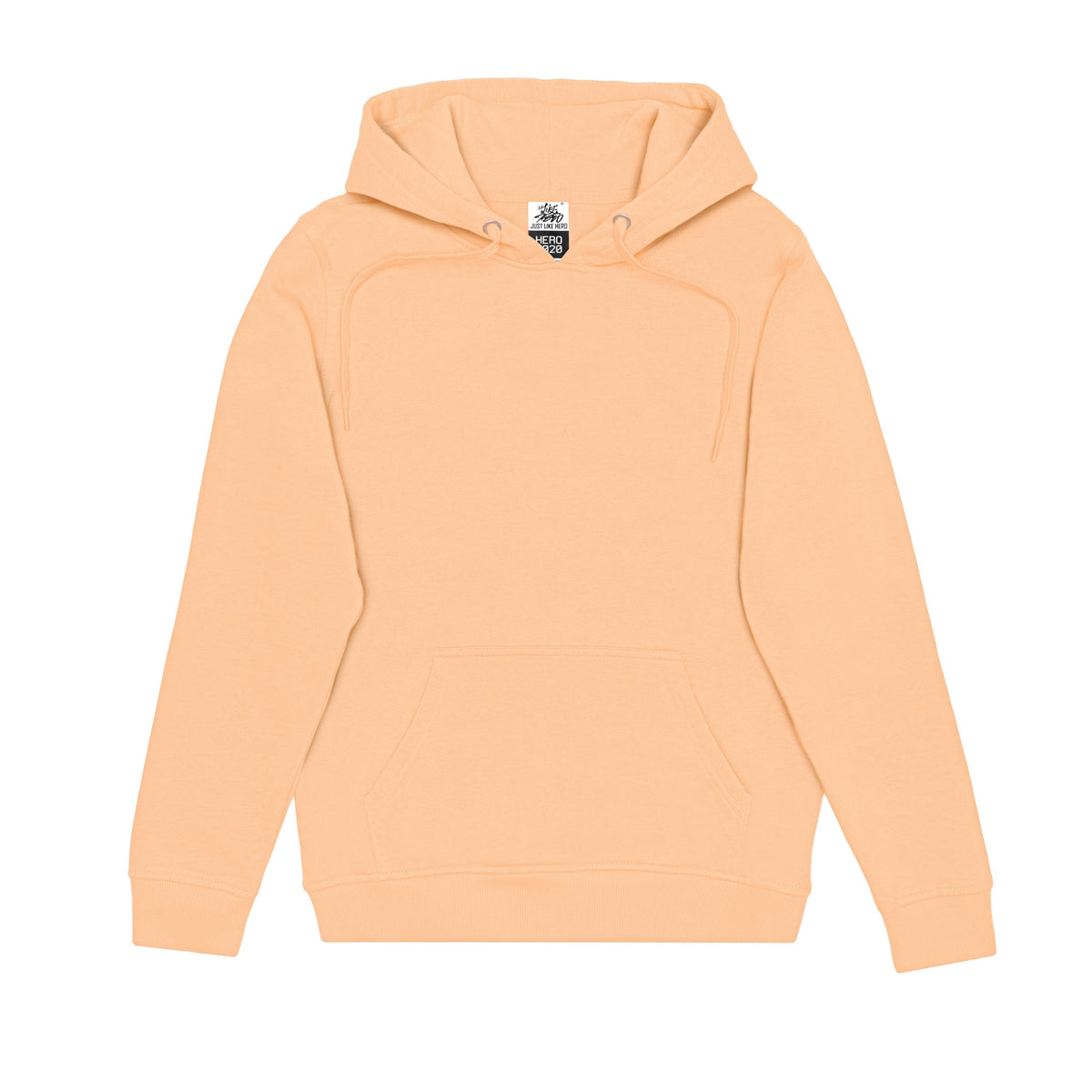 Just Like Hero HERO-2020, Unisex Blank Hoodie, Peach (FINAL SALE)