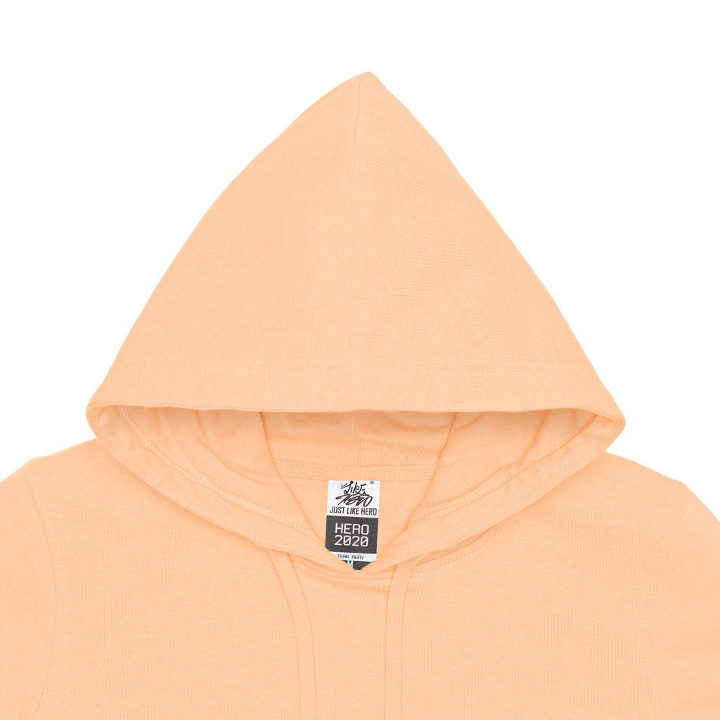 Just Like Hero HERO-2020, Unisex Blank Hoodie, Peach (FINAL SALE)