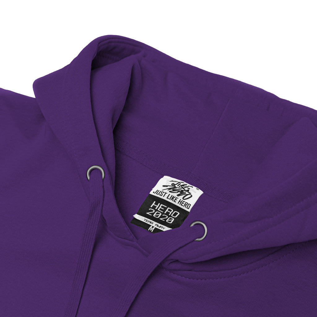 Just Like Hero HERO-2020, Unisex Blank Hoodie, Purple