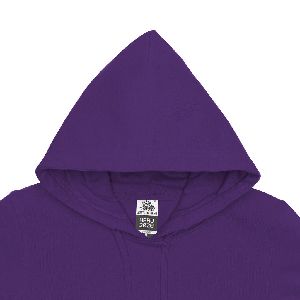 Just Like Hero HERO-2020, Unisex Blank Hoodie, Purple