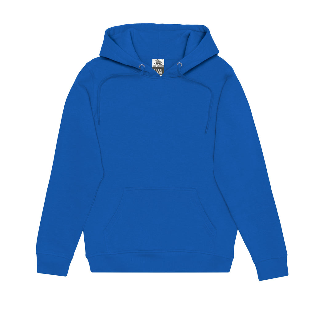 Just Like Hero HERO-2020, Unisex Blank Hoodie, Royal Blue