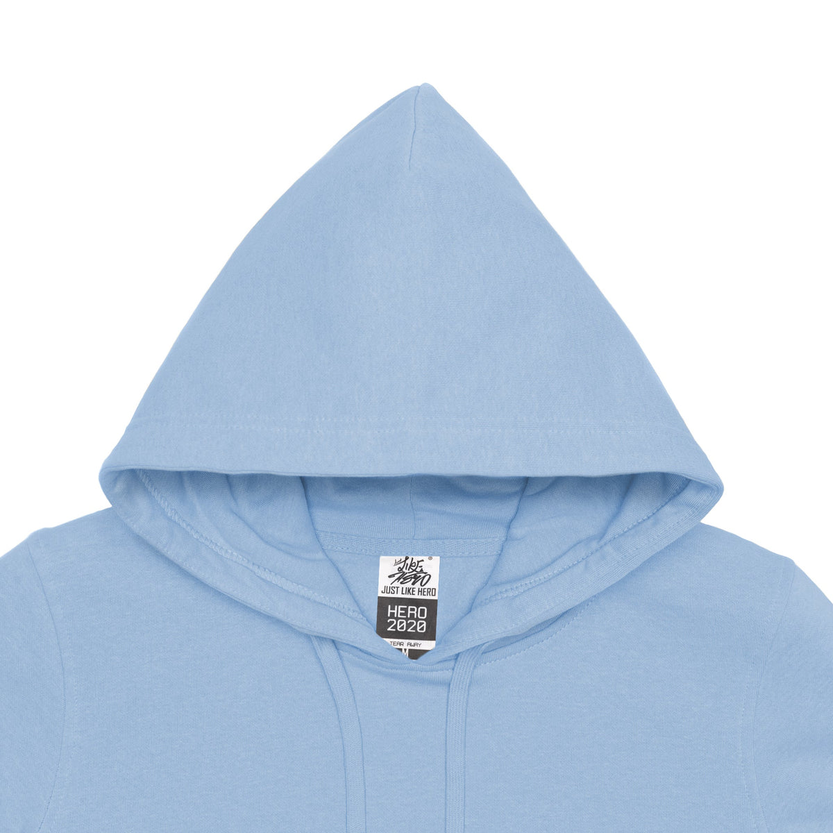 Just Like Hero HERO-2020, Unisex Blank Hoodie, Sky Blue