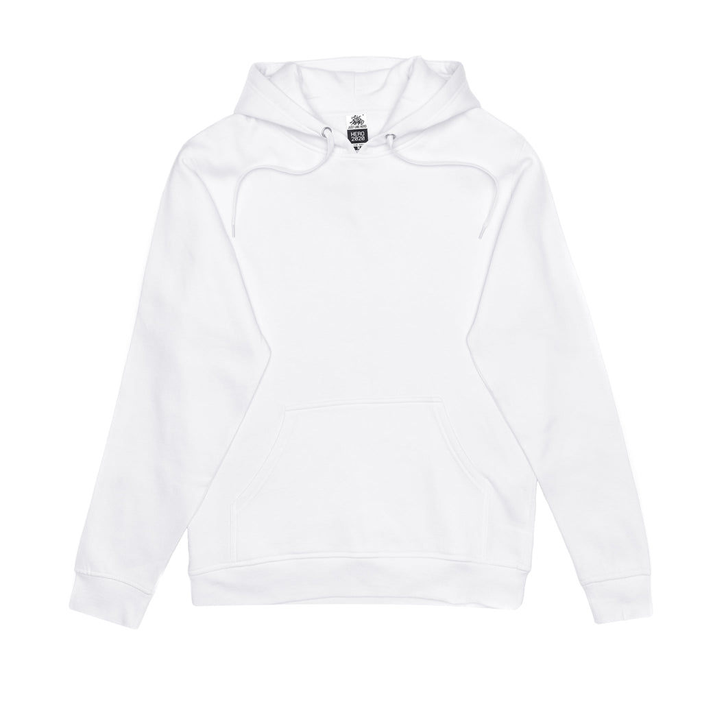 Just Like Hero HERO-2020, Unisex Blank Hoodie, White