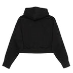 Just Like Hero HERO-2120C, Cropped Drop Shoulder Pullover Hoodie, Black